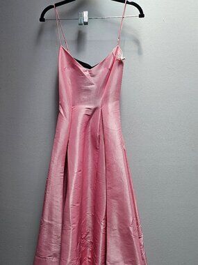 Princess Pink Prom Dress with Corset Lace Back